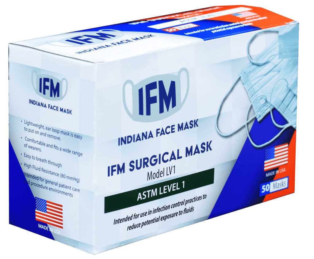 ASTM Level 1 Surgical Face Mask [50ct Box] (ISMA Discount) IFM-LV1 Buy Sale Save Free Shipping KN95 Kid's CDC FDA Approved Prime Fast