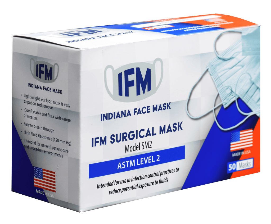 ASTM Level 2 Surgical Face Mask [50ct Box] (ISMA Discount) IFM-LV2 Buy Sale Save Free Shipping KN95 Kid's CDC FDA Approved Prime Fast