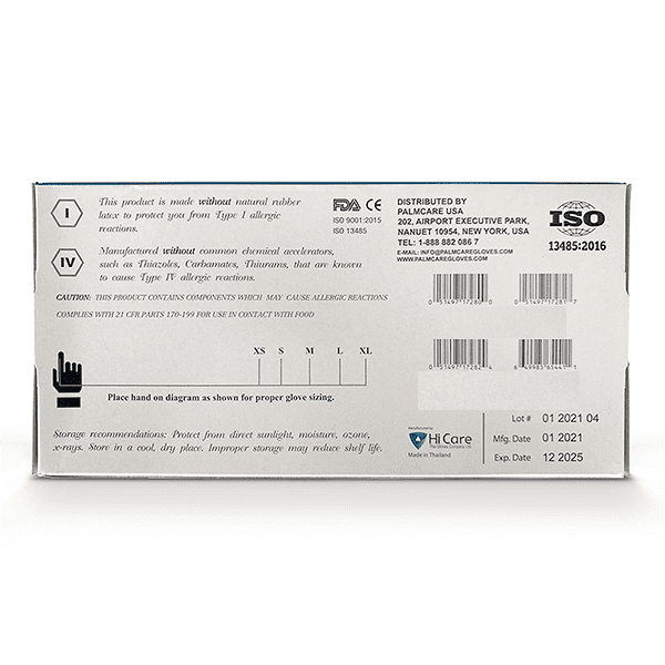 Palm Care Nitrile Gloves [100ct] – Indiana Face Mask